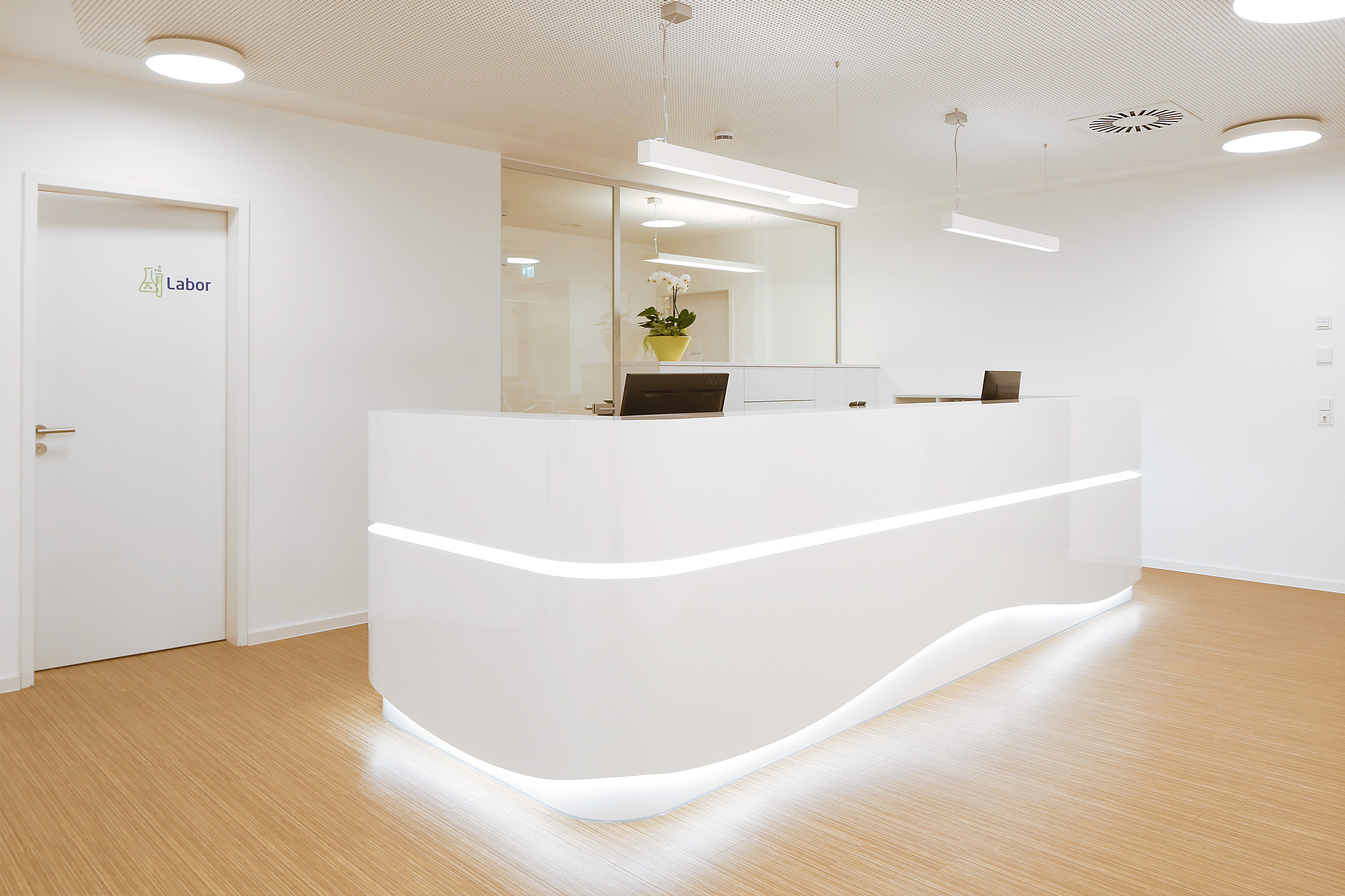 Foto des Anmeldebereichs